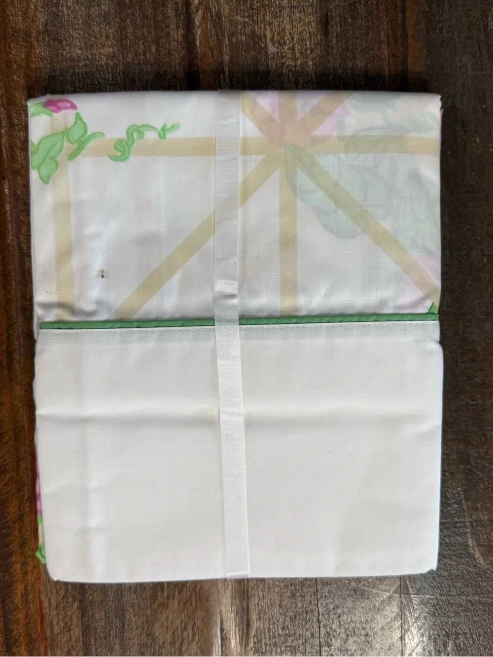 Christian Dior Wamsutta VTG Floral 200 Thread Count Percale Queen Sheet Set  NOS